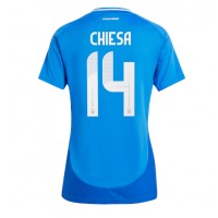 Maglia Calcio Italia Federico Chiesa #14 Prima Divisa Donna Europei 2024 Manica Corta